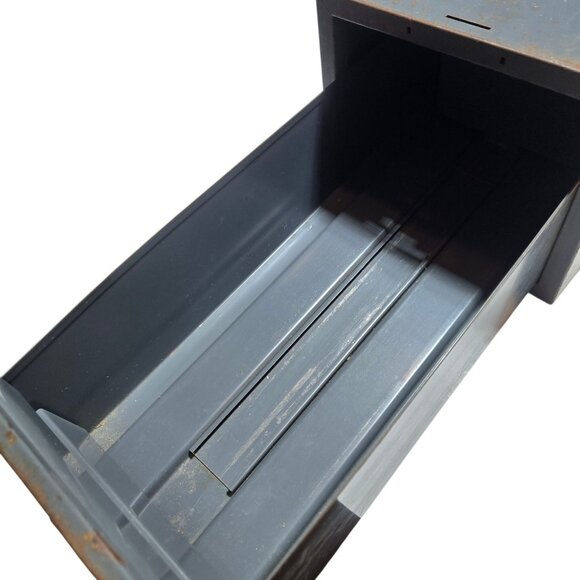 Vintage Metal Industrial Card File Drawer Postcard Photo Storage Steelmaster - Picture 3 of 16